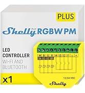 Shelly Plus RGBW PM | LED şeritler için Wi-Fi ve Bluetooth kontrol cihazı |12-24 VDC | Kısıcı alt put...