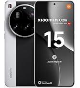 Metin yazısı "XIAOMI 15 Ultra". Siyah ve gümüş tasarımlı çok lensli dairesel kamera modülüne sahip akıllı
