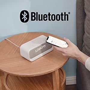 Anker SoundCore Wakey - Qi Hızlı Kablosuz Şarjlı Çalar Saat FM Radyo - Bluetooth 5.0 Stereo Hoparlör
