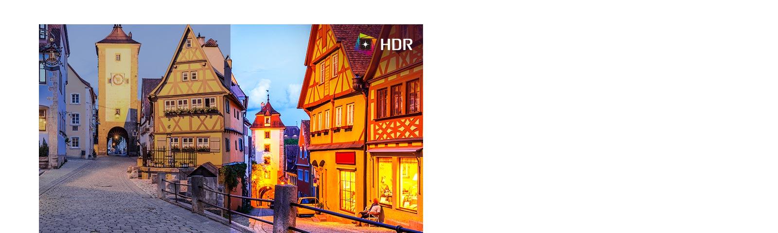 HDR teknolojisi artık çeşitli içeriklere uygulanmaktadır. Bu monitör, HDR10 (yüksek dinamik aralık) ile uyumludur ve izleyicilerin içeriğin çarpıcı renklerinin keyfini çıkarmasını sağlayan belirli renk ve parlaklık seviyelerini destekler.