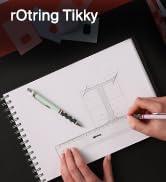 rOtring Tikky basmalı kurşun kalem pastel renklerde | HB 0,7 mm | Orchid Bloom | hoş kauçuk...