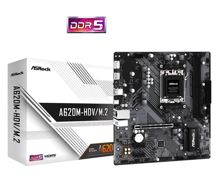 Asrock A620M-HDV/M.2 90-MXBLL0-A0UAYZ Gaming Anakart