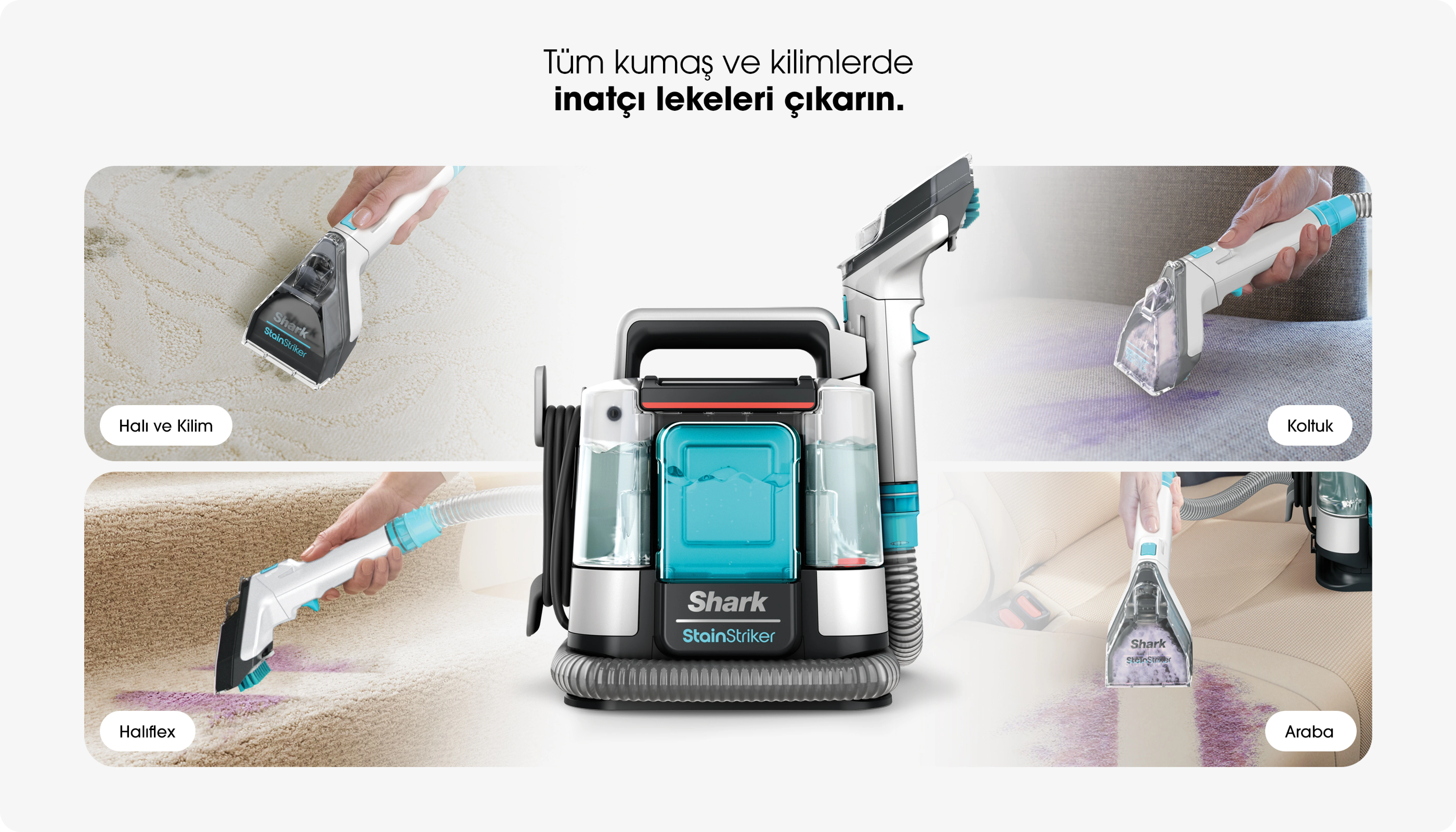 Shark HydroVac Cleaner in action