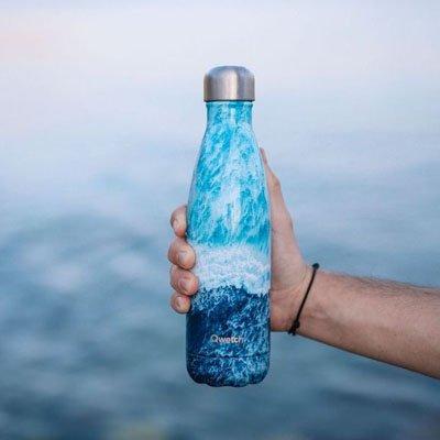 Qwetch QD3130 Özel Tasarımlı Isı Yalıtımlı 500ml Termos - Okyanus Desenli