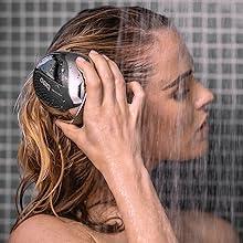 Breo mini saç derisi suya dayanıklıdır ve duş veya banyoda kullanılabilir
