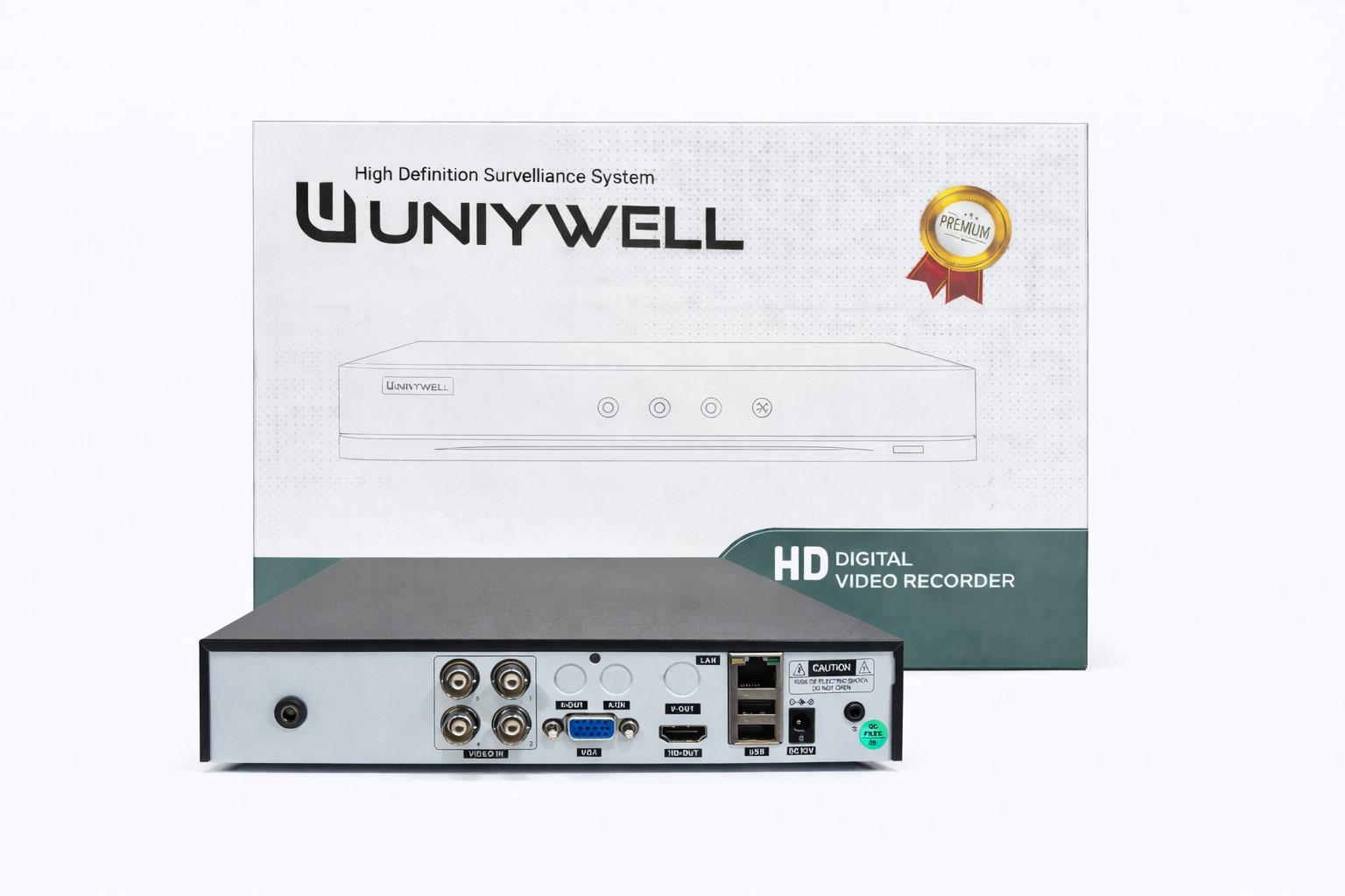 UNIYWELL UNW-P104  4 KANAL 5MP H.265  DVR KAYIT CİHAZI