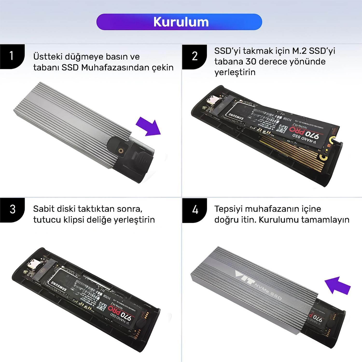 VIT 512 GB Taşınabilir Disk - Tak ve Çalıştır