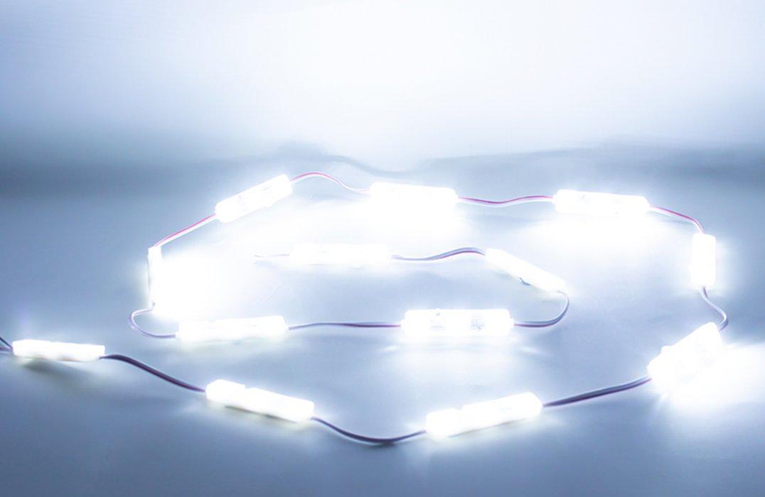 12V IP67 Samsung 5730 Beyaz Modül Led Şeffaf Kapaklı