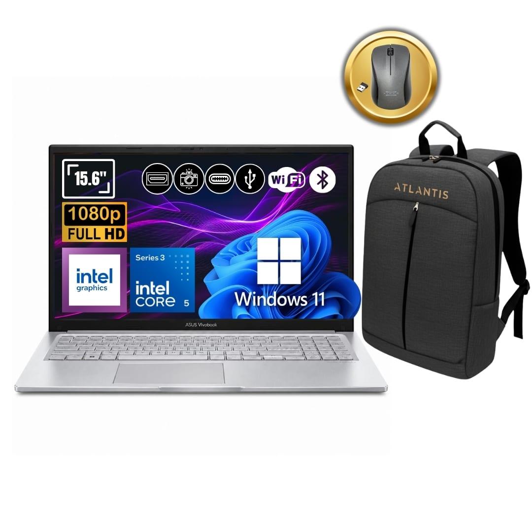 ASUS Vivobook 15 A1504MA-BQ1250W_A28 Core 5 315 8GB DDR5 1TB SSD Notebook Çanta Mouse