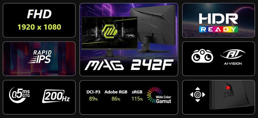 MSI MAG 242F Gaming Monitör h3