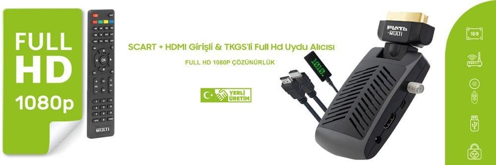 Plato Multi Mini Scart HD Uydu Alıcısı
