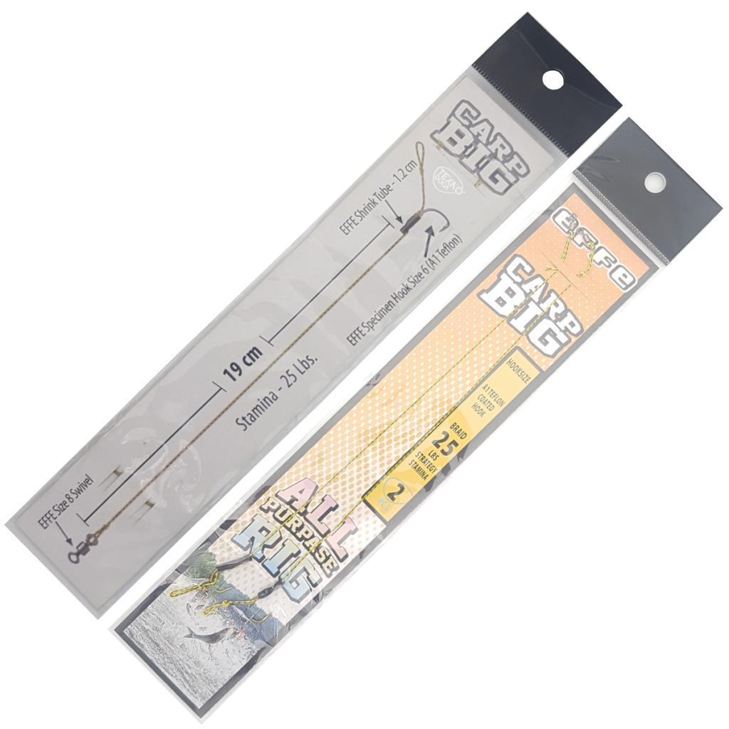 EFFE Hazır Boili Sazan Avı Rig Olta Takımı 2'li HG1296 İğne:3