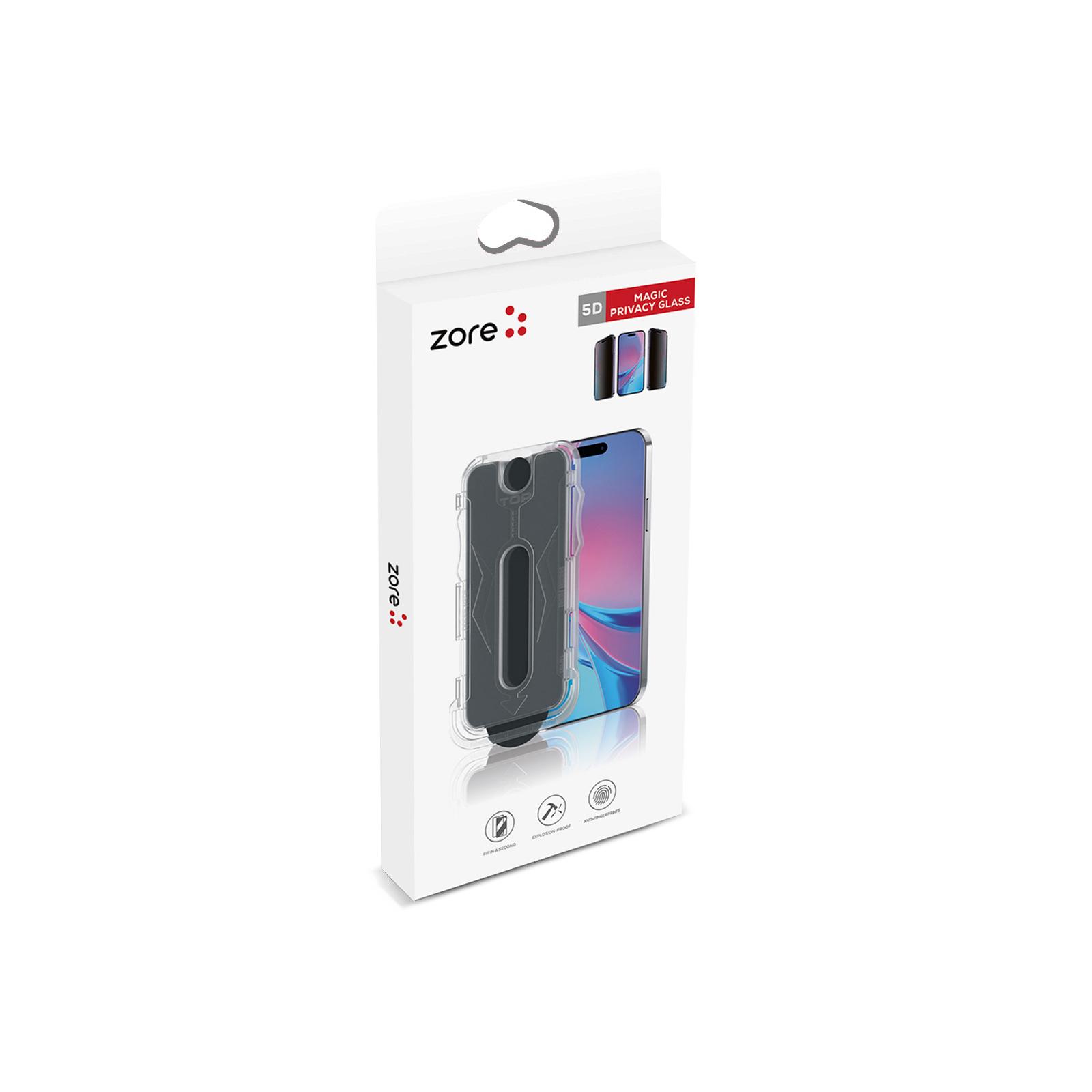 Apple iPhone 15 Pro Max Zore Kolay Uygulama Aparatlı 5D Magic Privacy Glass Hayalet Cam Ekran - 6 Apple iPhone 15 Pro Max Zore Kolay Uygulama Aparatlı 5D Magic Privacy Glass Hayalet Cam Ekran - 6