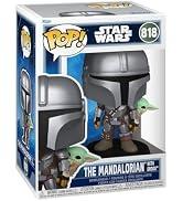 Funko POP! Yıldız Savaşları: The Mandalorian and Grogu - The Mandalorian with Grogu - Vinil Figür...