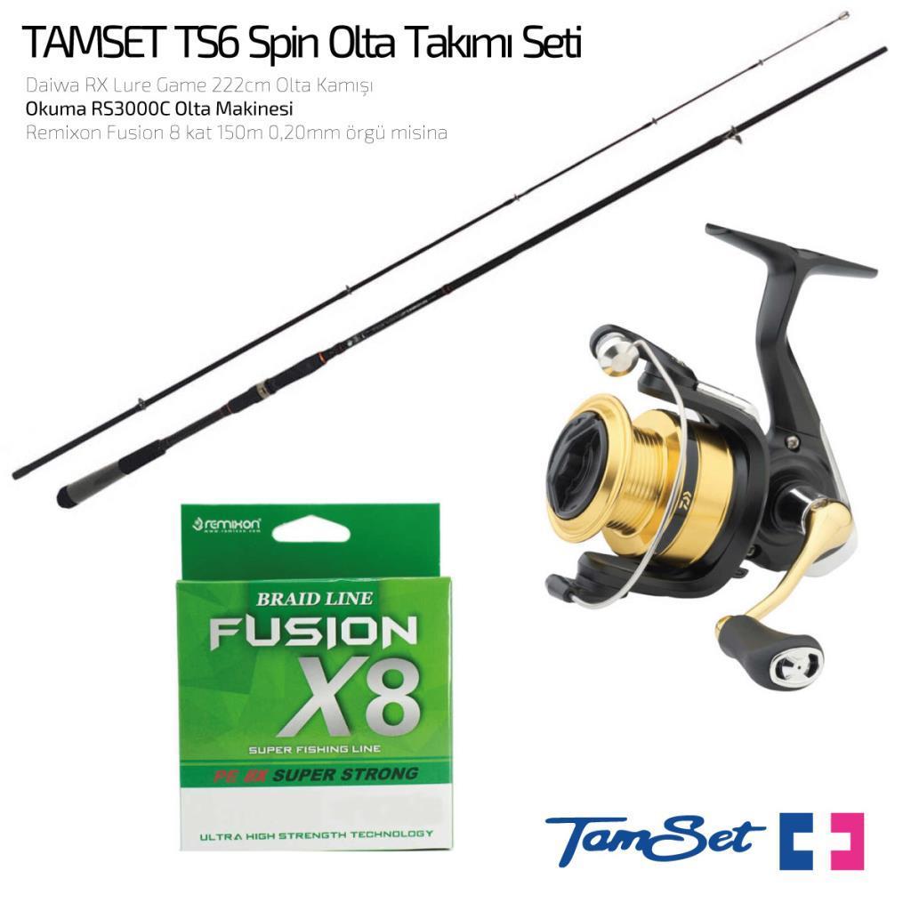 TAMSET Daiwa RS3000 RX Lure Game 222cm Spin Olta Takımı TS6