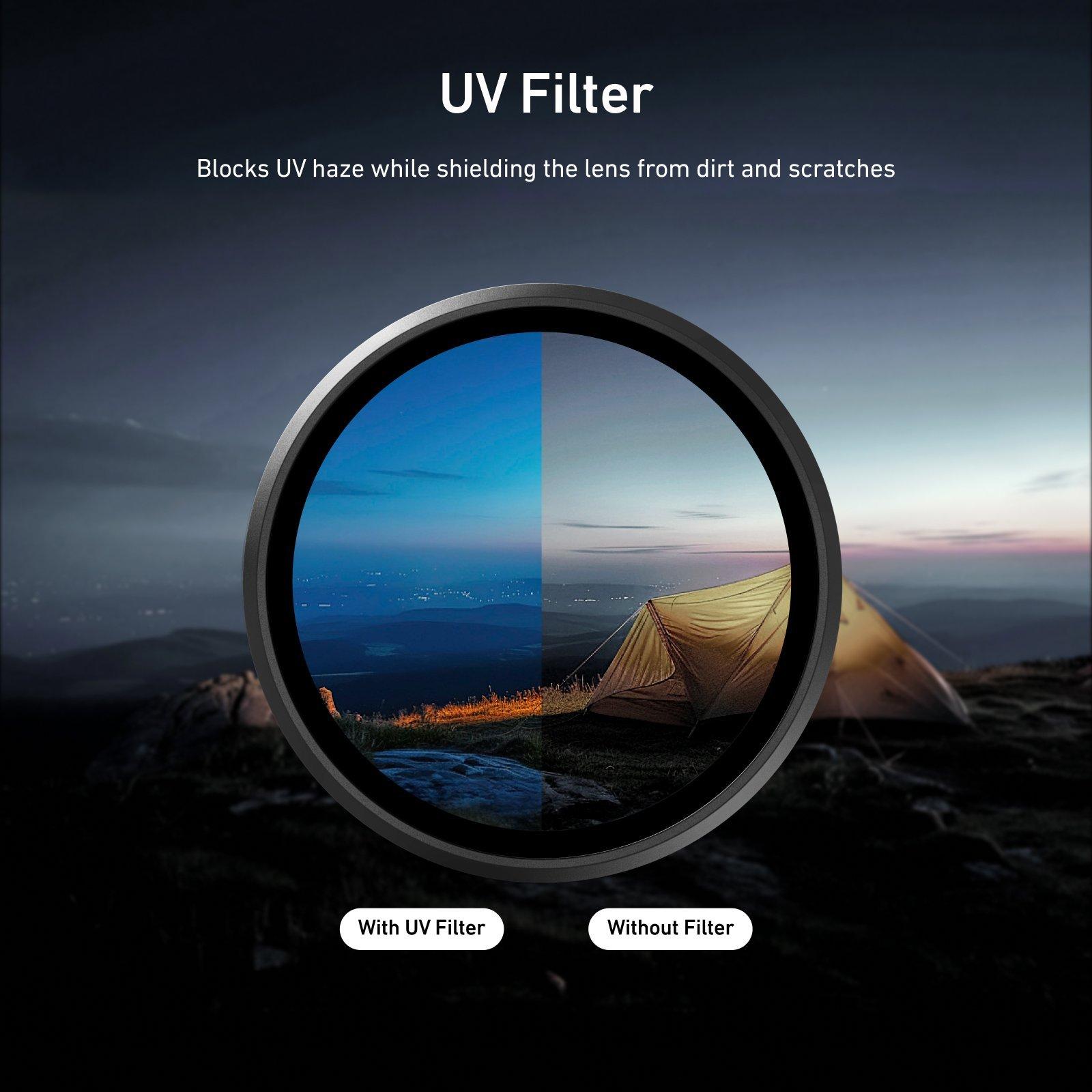 TELESIN Osmo Action 6 UV Filtre