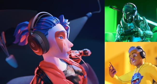 steelseries arctis nova 1 siyah oyuncu kulaklığı