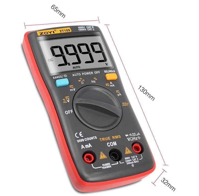 Zoyi ZT-109 True RMS Dijital Multimetre Ölçü Aleti