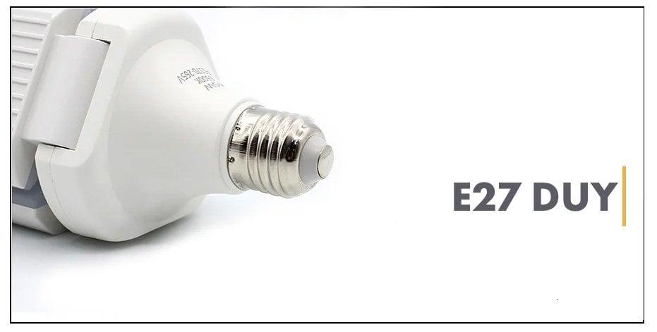 PM-24464 E27 Duy 60W 3 Kollu Pervane Beyaz LED Ampul
