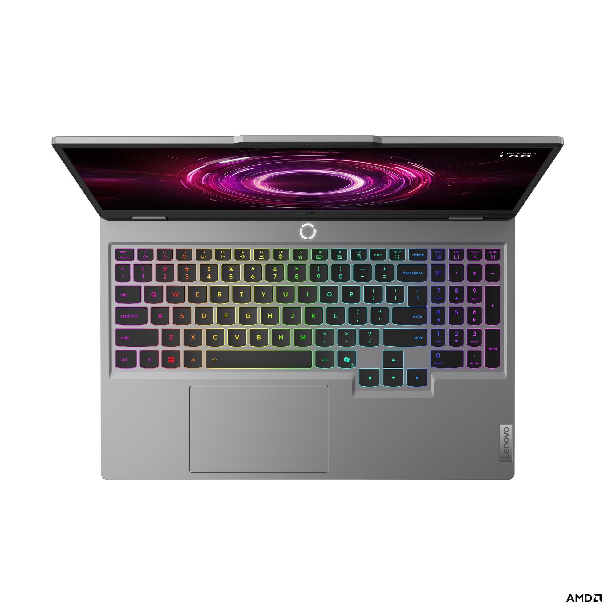 Lenovo LOQ 15AHP10 AMD Ryzen 7 250 40 GB 4 TBSSD RTX 5050 100W 440 AI TOPS Windows 11 Pro 15.6