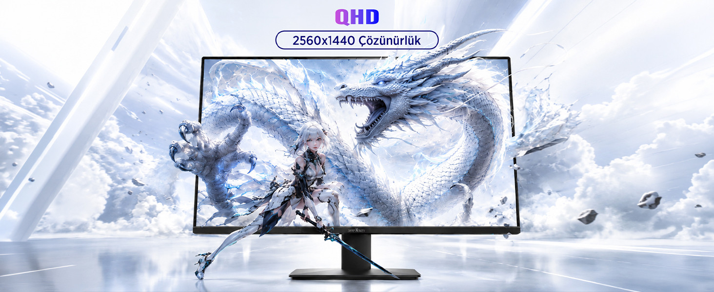 James Donkey Ravel Q70 27″ 210Hz 1Ms GTG Fast IPS QHD 2K Pivot Gaming Monitör (Ölü Pikselde Anında Değişim)