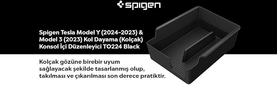 Tesla model y 2024-2023 & model 3 2023 kol dayama kolçak konsol içi düzenleyici