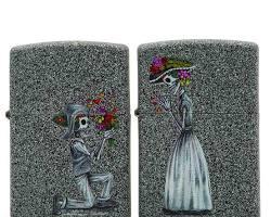 Zippo Çakmak 28987 Iron Stone Couple resmi