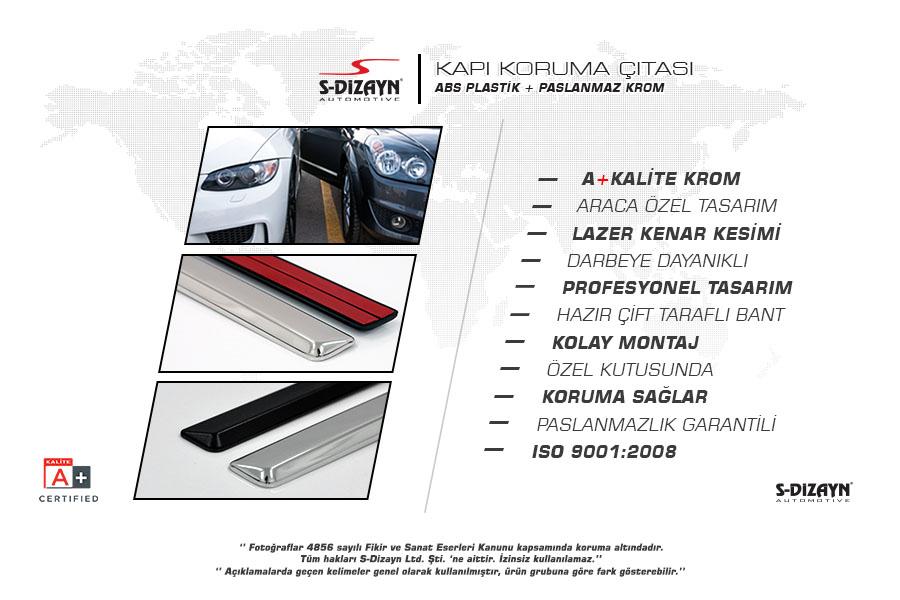 Kapı Koruma Çıtası Krom Kapı Koruma Çıtası Krom