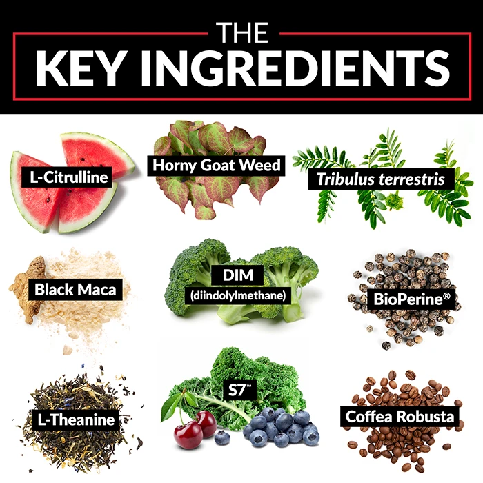 Image showing 8 Key ingredients of Force Factor Score XXL 