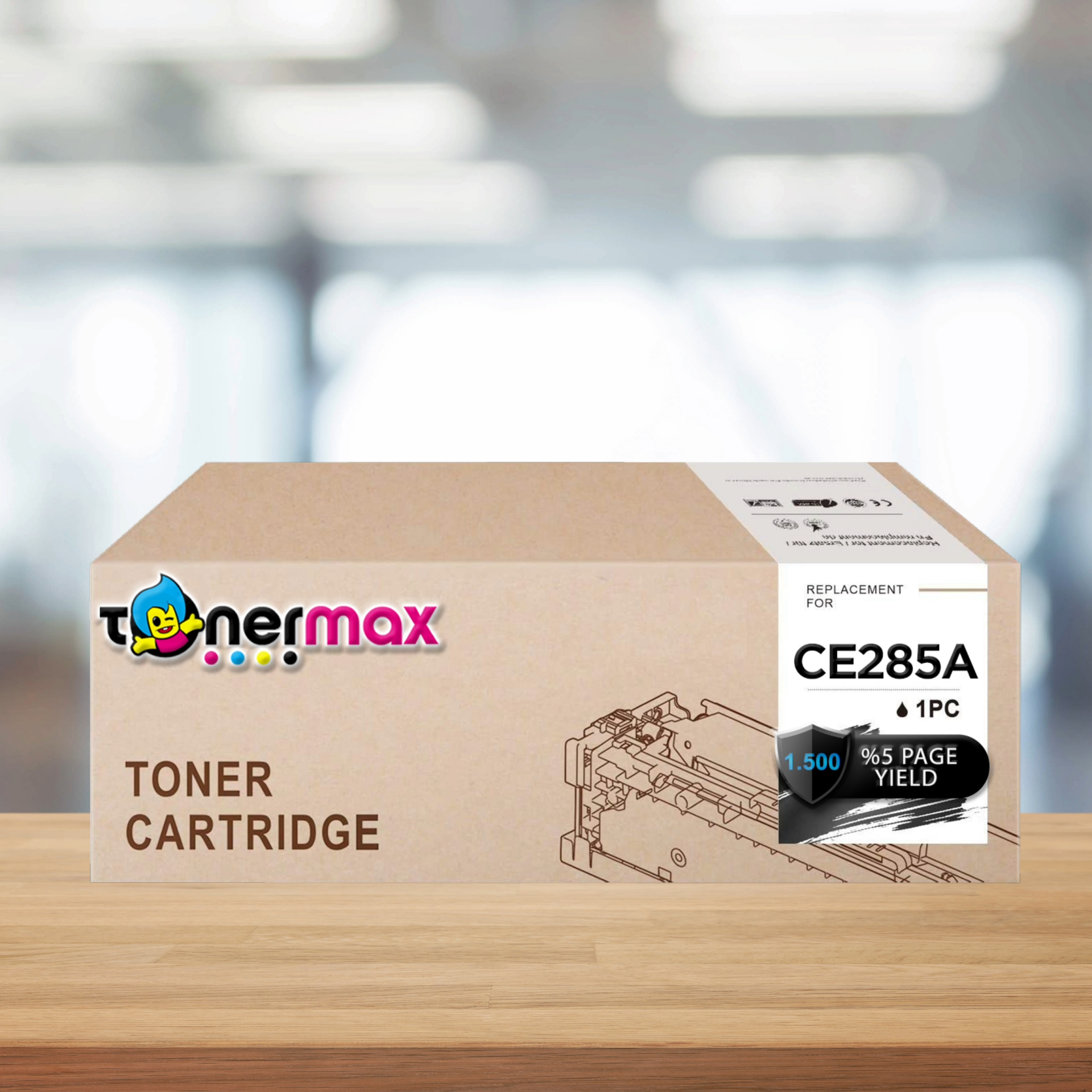 TonerMAX® TMX-CE285A Muadil Toner 1500 Sayfa Baskı Yapar.