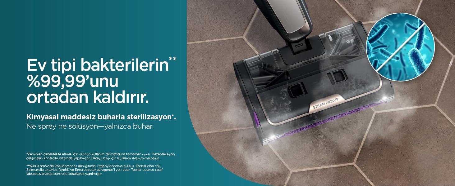 Shark SteamPickUp 3-in-1 Buharlı Sert Zemin Temizleyici