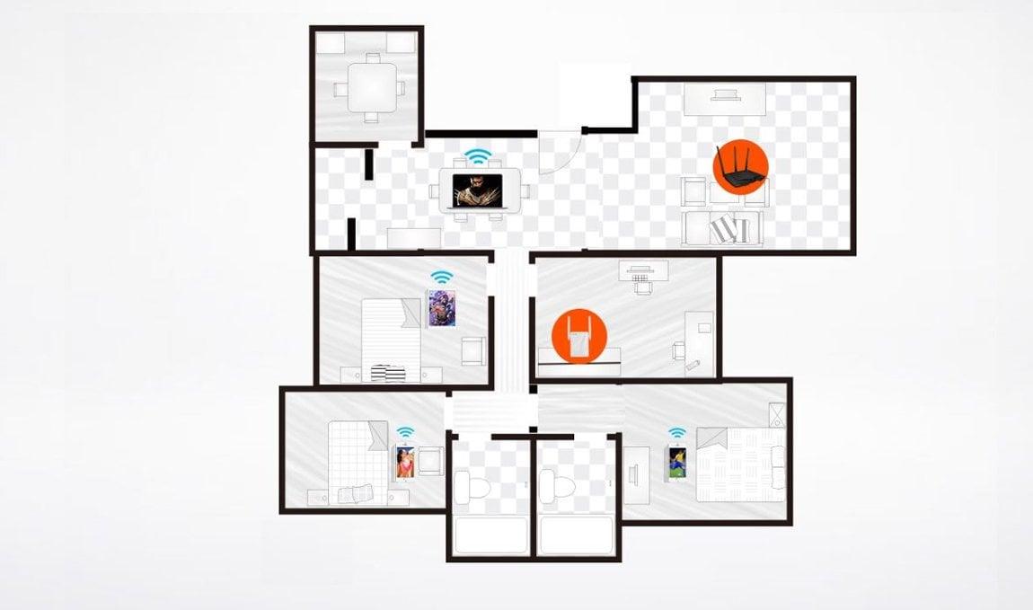 Tenda-A18-1200-Mbps-Kablosuz-AC-Dual-Band-Harici-Antenli-Menzil-Genişletici