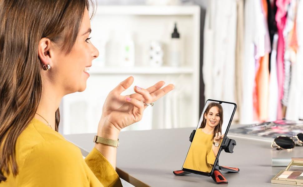 Cep telefonu için pratik cep formatında mini tripod, sallanmadan çekimler için