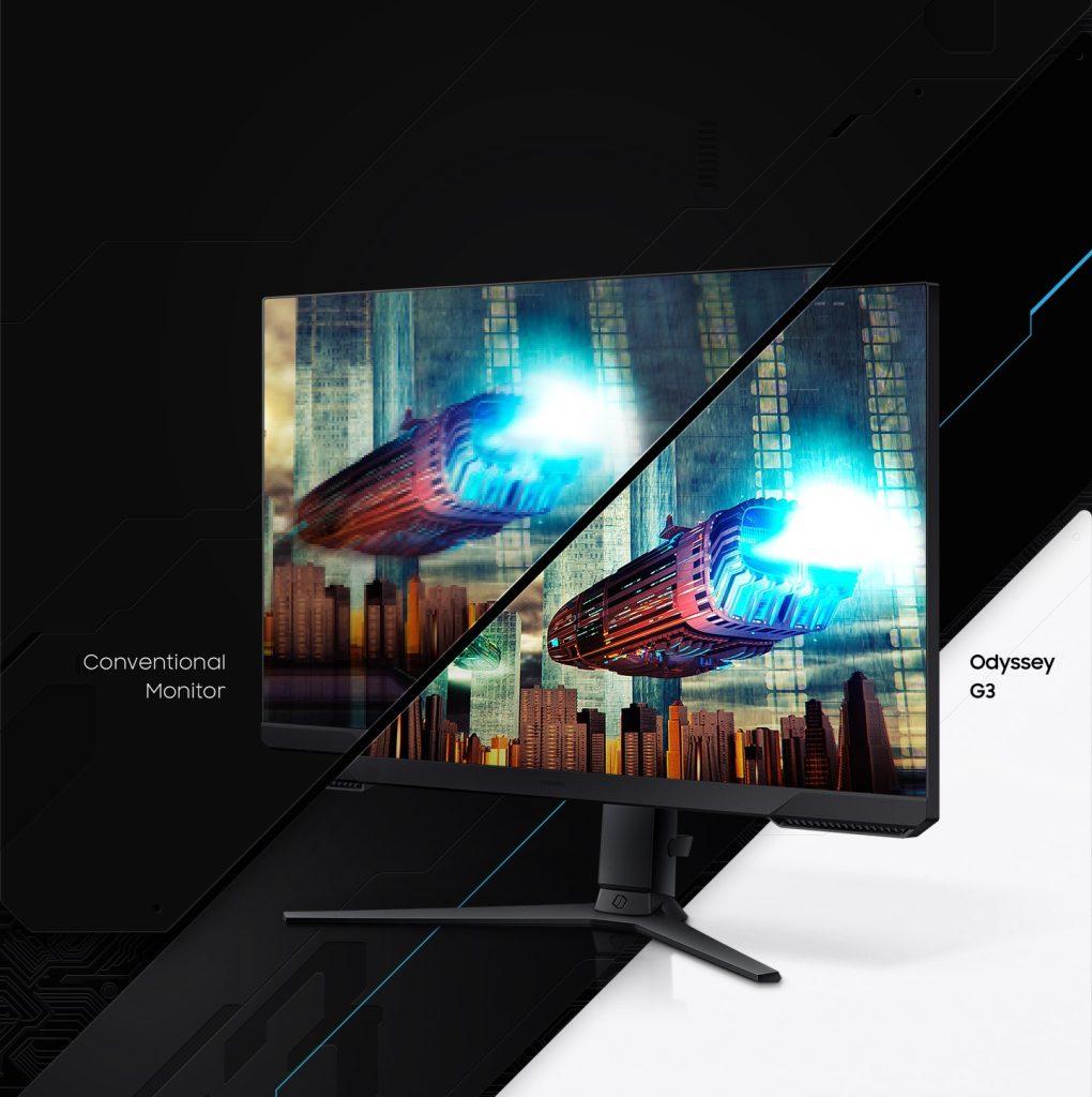 Samsung Odyssey G3 Ls24ag300nrxuf 24 Inc 144 Hz 1ms Full Hd Freesync Premium Va Gaming Monitor H3
