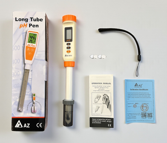 AZ 8613 pH metre kutu içeriği
