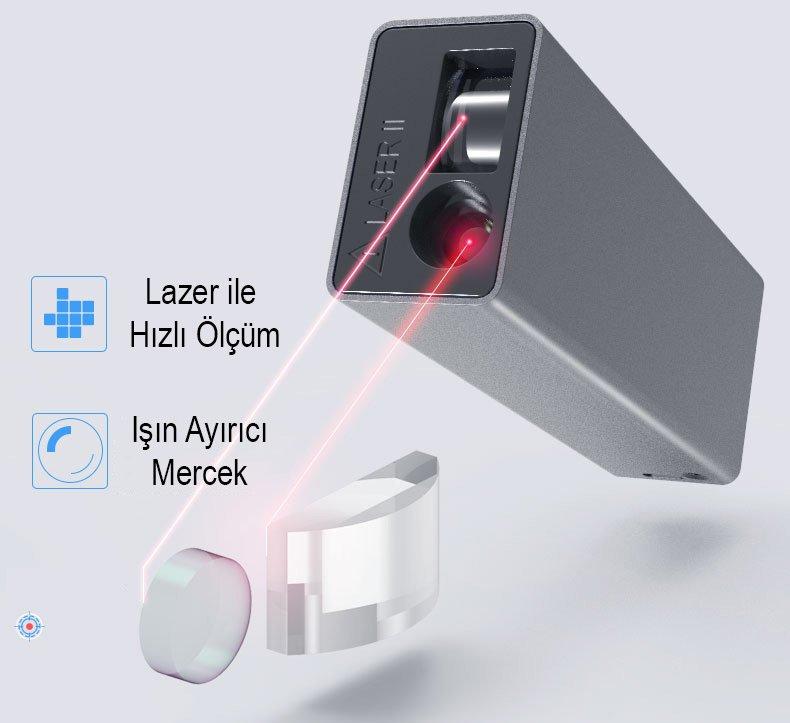 40 Metre Mini Lazer Mesafe - Açı Ölçer PM-13000