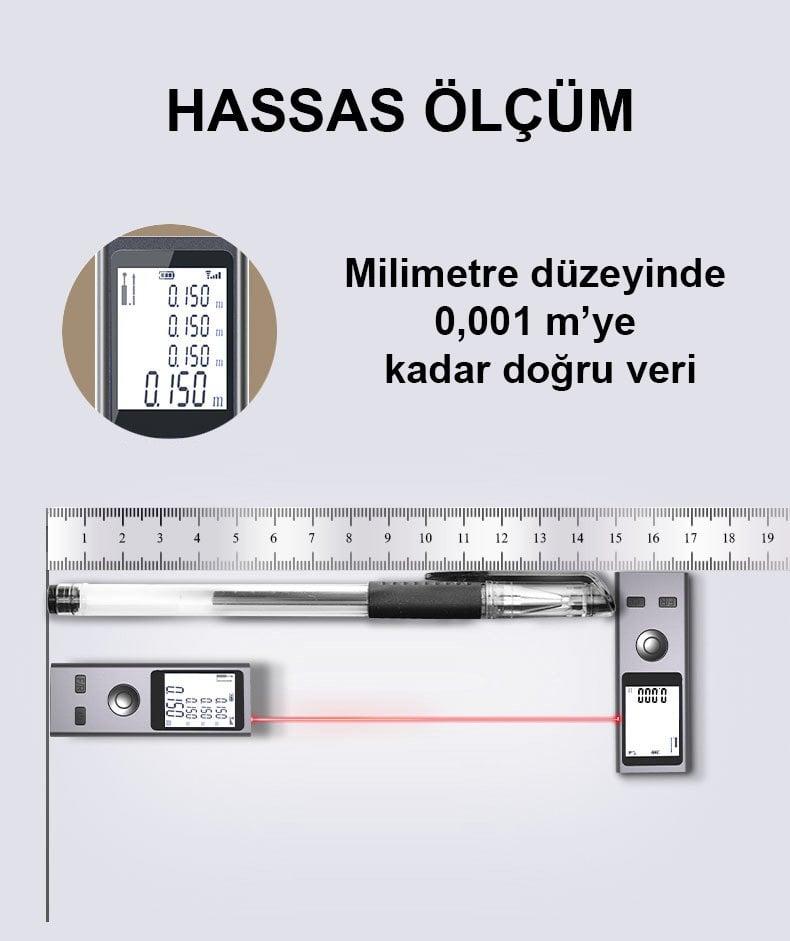 40 Metre Mini Lazer Mesafe - Açı Ölçer PM-13000