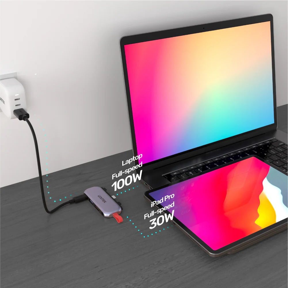 Unitek uHUB Q4 Lite 4-in-1 USB-C Hub Dönüştürücü D1070A