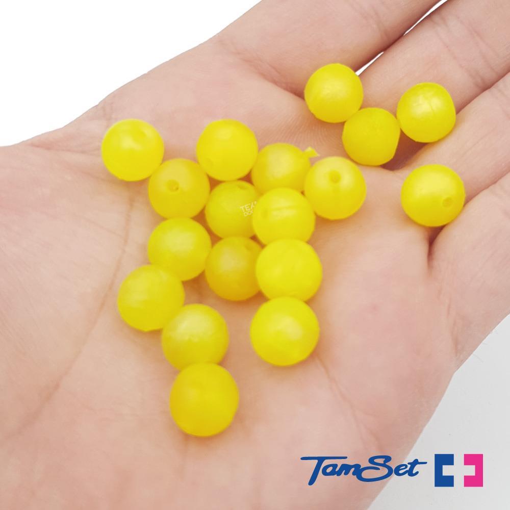 TAMSET 10mm Mısır Aromalı Silikon Boncuk Sarı 20 ad