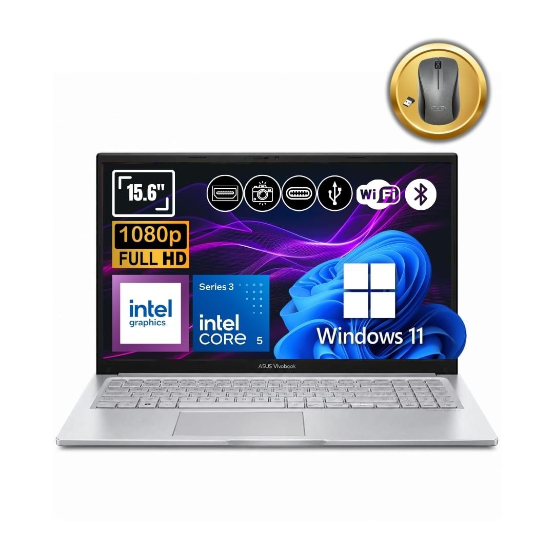 ASUS Vivobook 15 A1504MA-BQ1250W_A14 Intel Core 5 315 16GB DDR5 2TB SSD Windows 11 Home Notebook Mouse