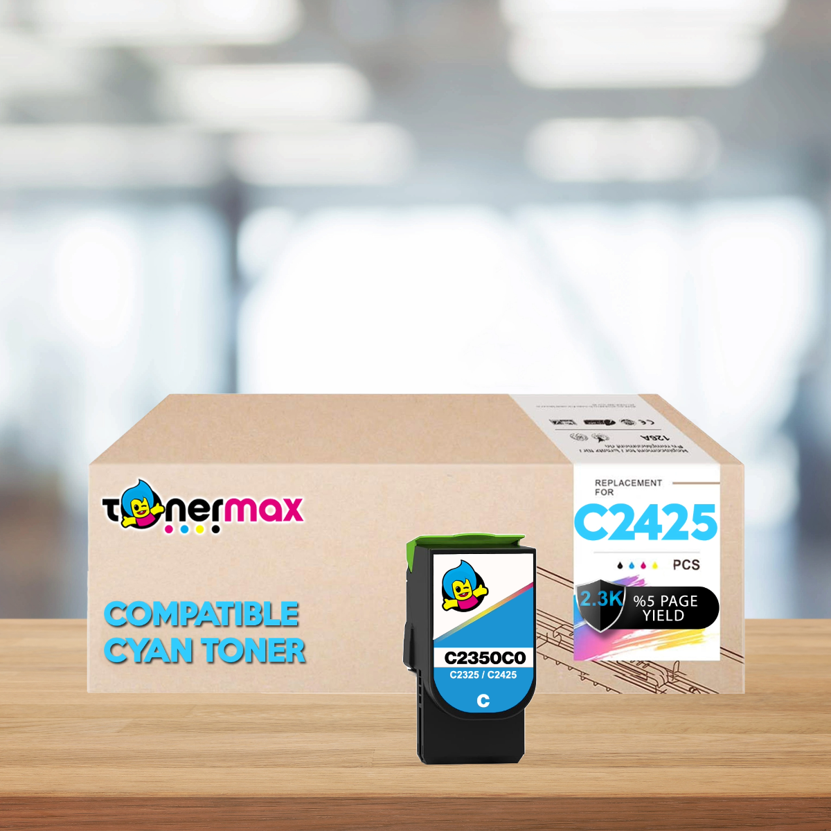 Lexmark C2425-C2350K0 Muadil Toner / C2425dw / C2325dw /MC2325adw /MC2425adw /MC2535adwe /MC2640adwe