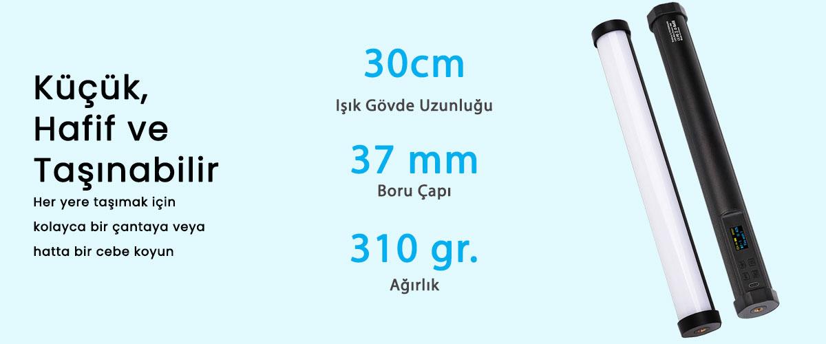 Gdx TB-30 RGB Led Tüp Işık (Uzunluk: 30 cm)