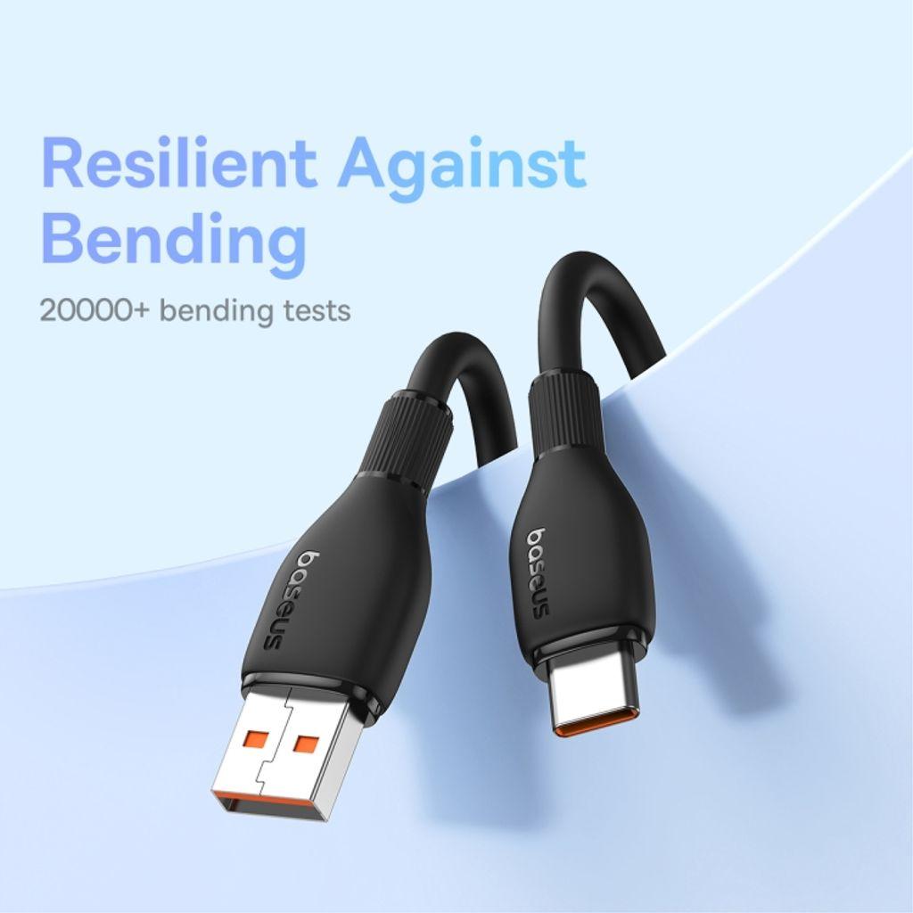 Baseus Fast charging cable USB-A to USB-C 100W, 1.2m - Black