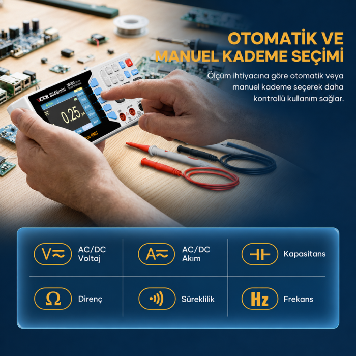 Victor 8045 otomatik ve manuel kademe seçimi