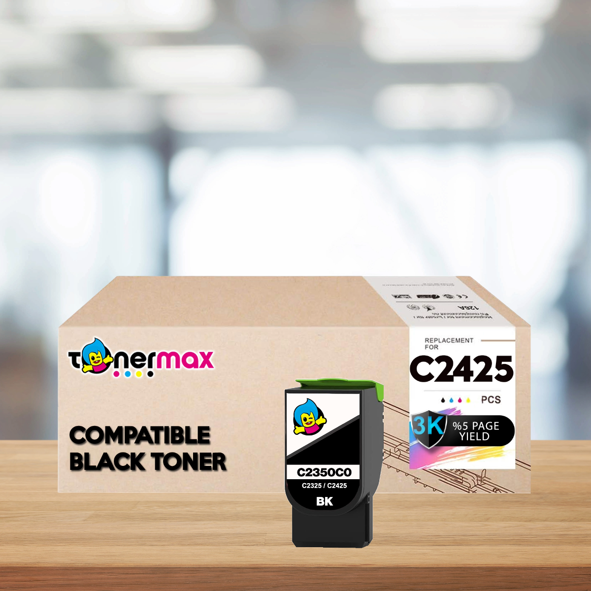 Lexmark C2425-C2350K0 Muadil Toner / C2425dw / C2325dw /MC2325adw /MC2425adw /MC2535adwe /MC2640adwe