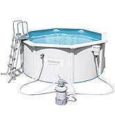 BESTWAY 56566 - Piscina Desmontable de Acero Hydrium 300x120 cm Kum temizleyici de 2.006 litre...