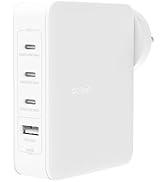 Belkin 140W 4 Portlu GaN Duvar Şarj Cihazı | Seyahat Fişi USB -C PD Hızlı Şarj | iPhone için uyumlu...