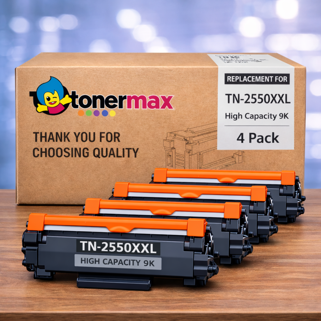 Brother TN-2550XXL Muadil Toner 4'lü Paket