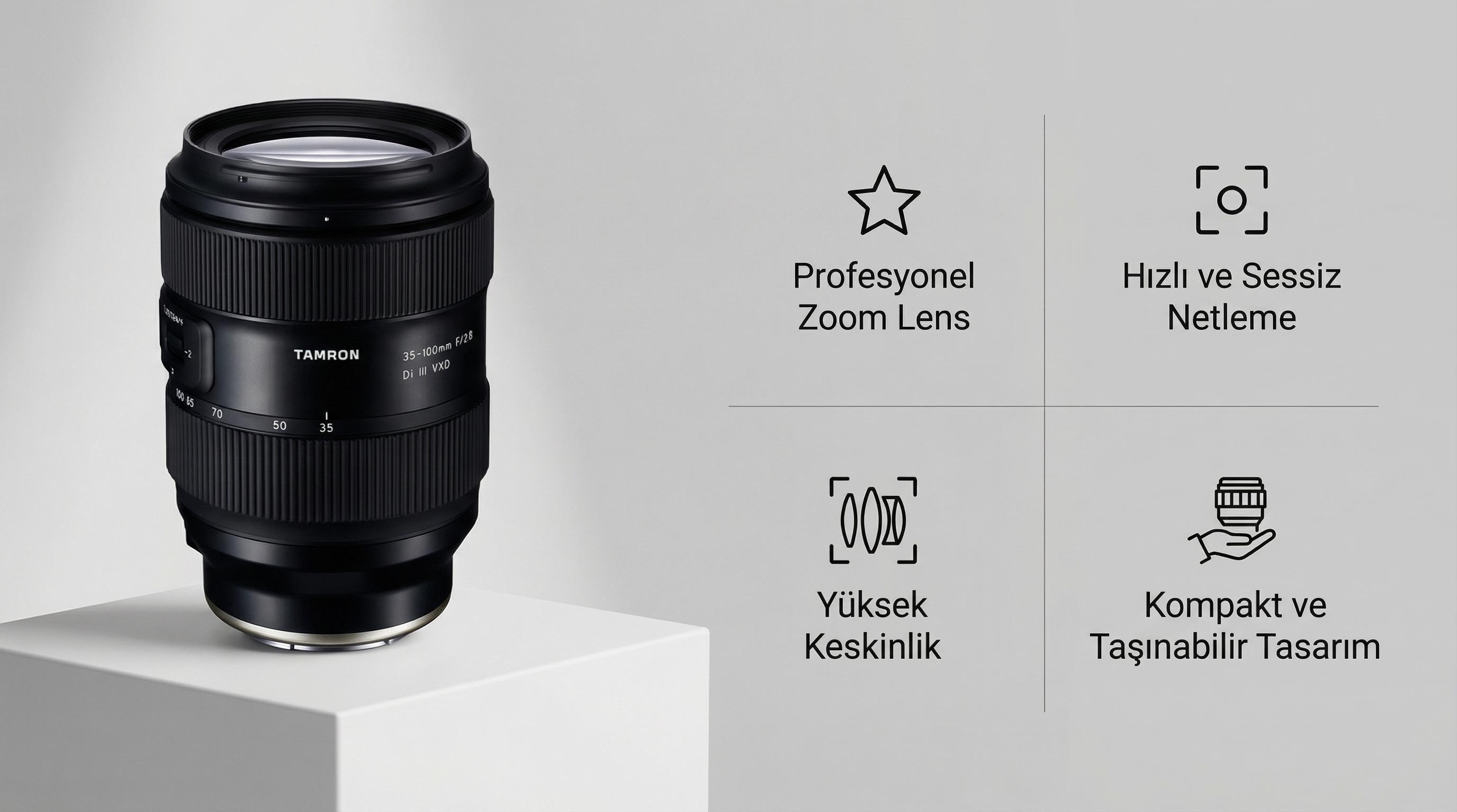 Tamron VXD motor otomatik netleme görseli