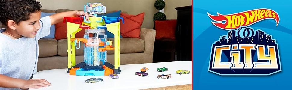 Hot Wheels Stunt & Splash Car Wash, play set - GRW37